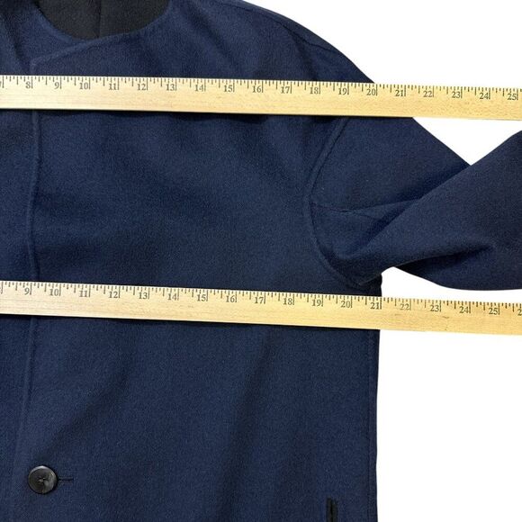 Jil Sander Cashmere Coat Jacket Reversible Italy Minimalist Quiet Luxury Sz 36 - Picture 11 of 16